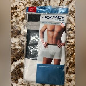 Jockey Classic fit Underwear box Briefs Trio - 3 pc Black and White/grey